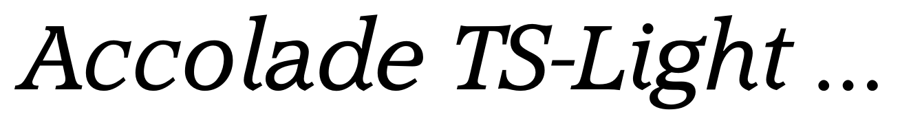 Accolade TS-Light Italic
